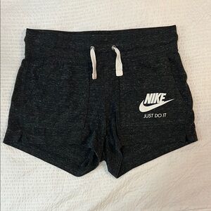 Nike Black Athletic Shorts with Elastic Waistband